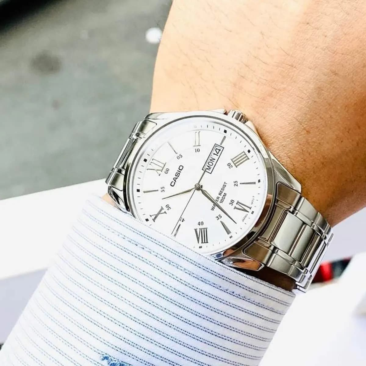 ساعت مچی مردانه کاسیو CASIO اورجینال مدل MTP-1384D-7A — تصویر ۱۰