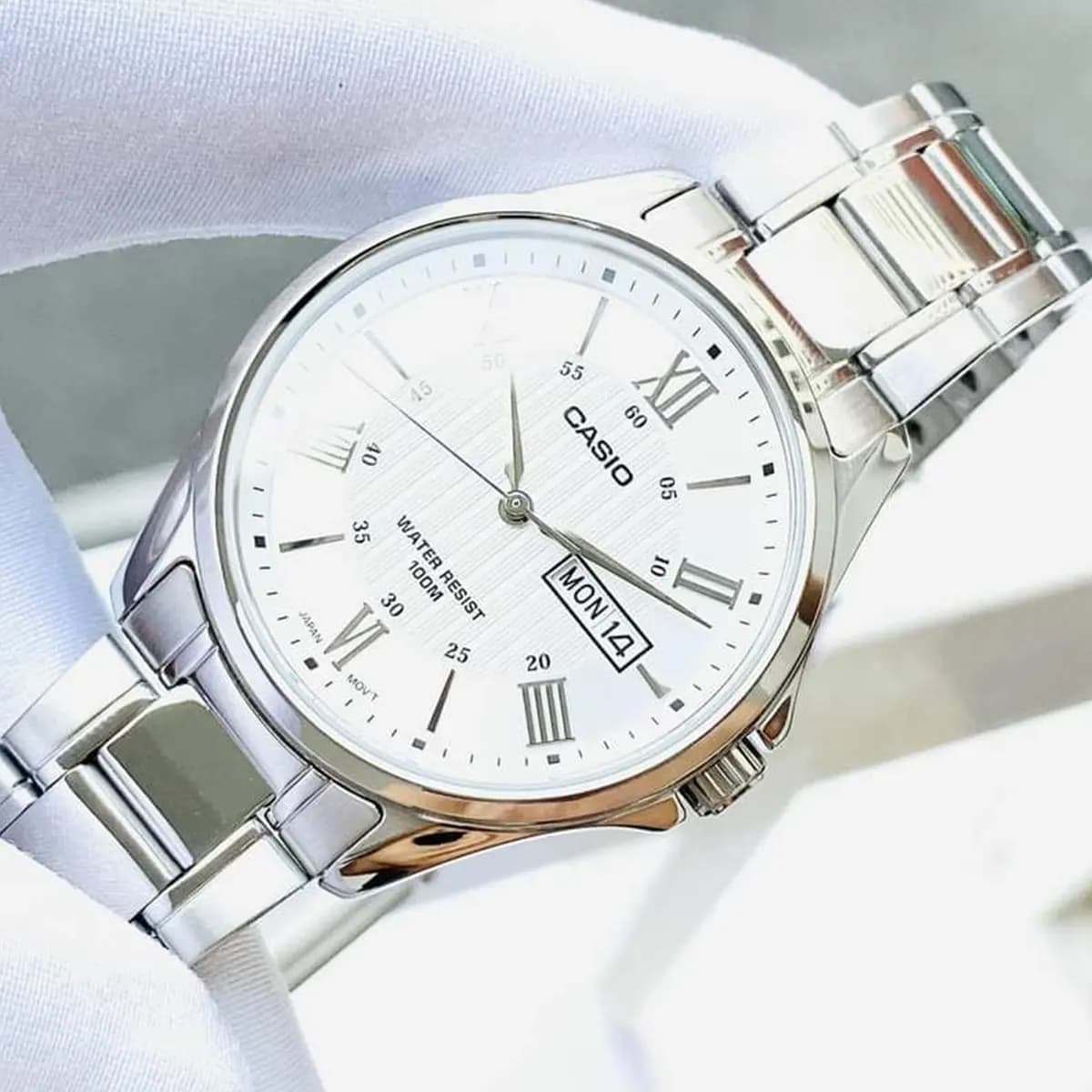 ساعت مچی مردانه کاسیو CASIO اورجینال مدل MTP-1384D-7A — تصویر ۹