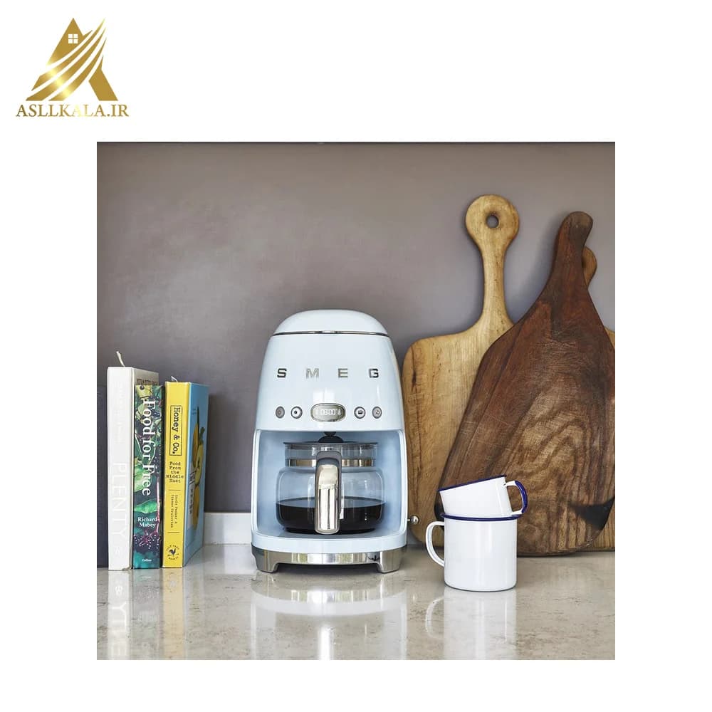 قهوه ساز نقره ای مات اسمگ مدل DCF02 Smeg Drip Coffee Machine DCF02 Gray — تصویر ۱۰