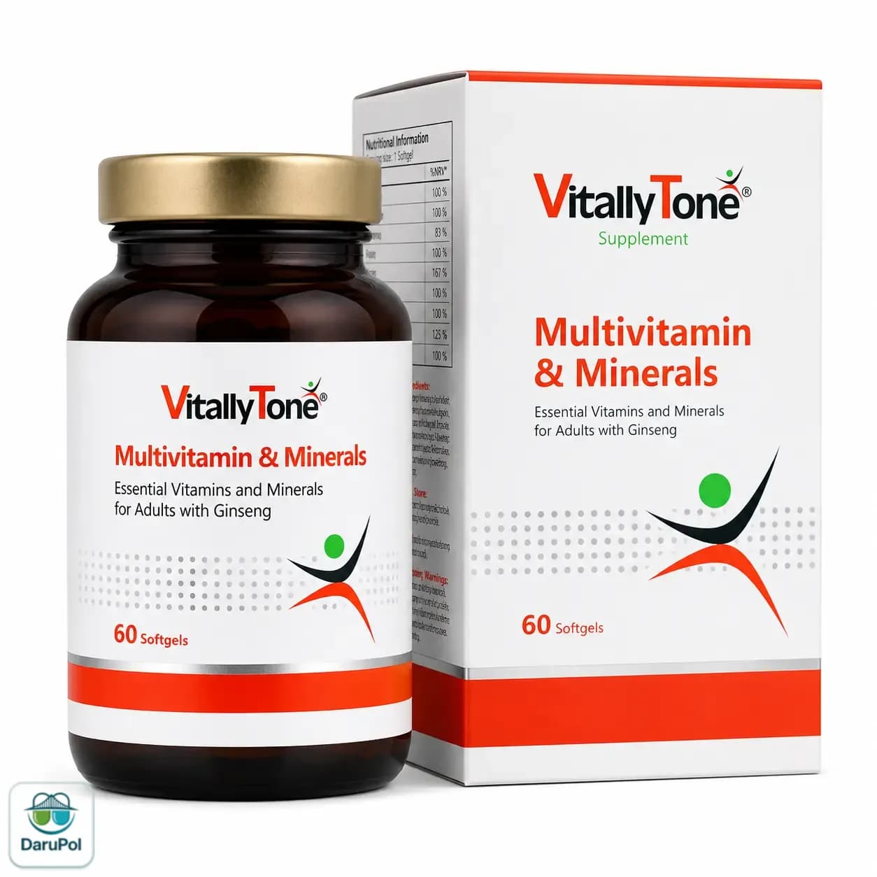 کپسول ژلاتینی نرم مولتی ویتامین و مینرال ویتالی تون — تصویر ۱۲