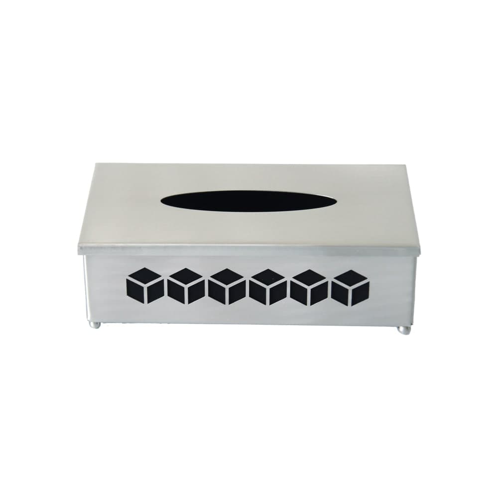 جا دستمال کاغذی مدل مکعب نیکل کد N-572