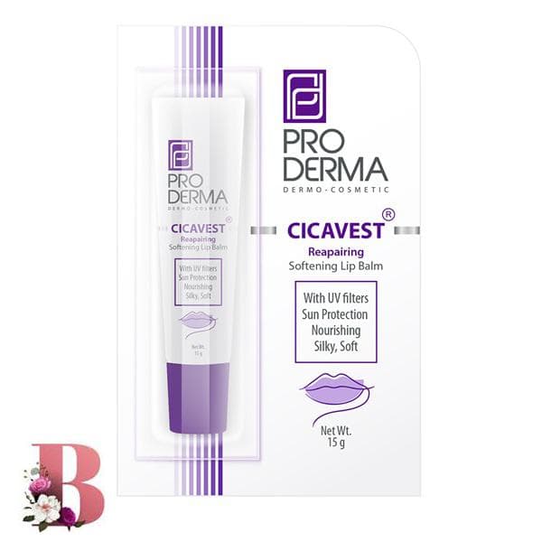 بالم لب نرم کننده و ترمیم کننده پرودرما حاوی مواد ضدآفتاب وزن ۱۵ گرم | Proderma Softening and repairing lip balm containing sunscreen ingredients 15g