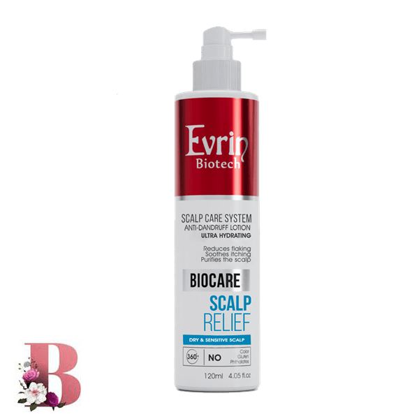 لوسیون مناسب شوره های خشک اورین ۱۲۰ میلی لیتر | Evrin Biotech Biocare Anti-Dandruff Lotion For Dry And Sensitive Scalp 120ml