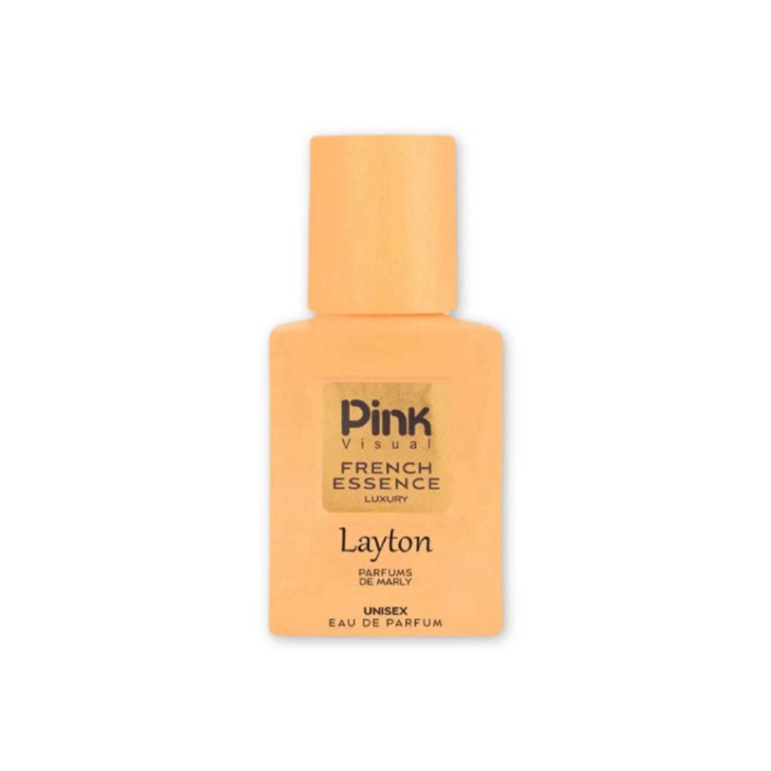 عطر جیبی پلاکدار یونیسکس دمارلی لیتون پینک ویژوآل Pink Visual مدل De Marly Layton حجم 30 میل