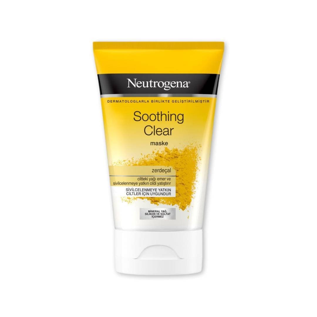 ماسک زردچوبه صورت نوتروژیناNeutrogena مدلSoothing Clear Maske حجم 50‌میل