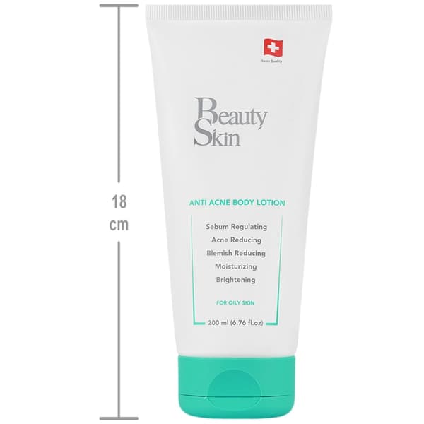 لوسیون بدن آنتی آکنه بیوتی اسکین ۲۰۰ میل لیتر | Beauty skin Anti acne body lotion 200ml — تصویر ۲
