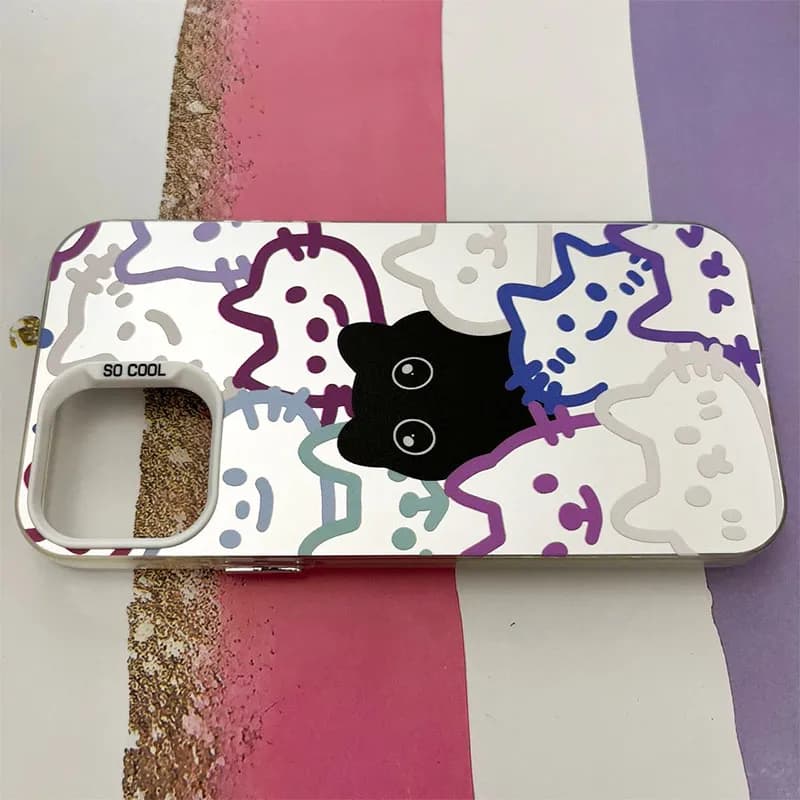قاب گوشی iPhone 12 / iPhone 12 Pro آیفون So Cool طرح گربه های رنگی کد 505