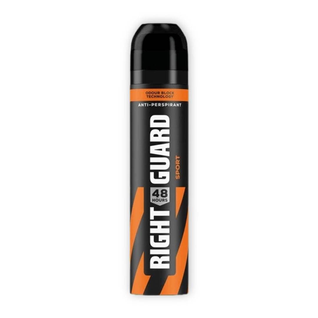 اسپری ضد تعریق اسپورت مشکی نارنجی رایت گاردRIGHT GUARD مدل Sport 48H حجم 250 میل