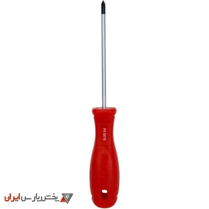 پیچ گوشتی تکی دسته پلاستیکی چهارسو 75×3 new رونیکس مدل RH-2834