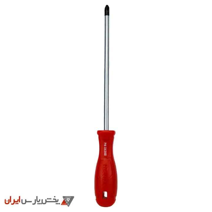 پیچ گوشتی تکی دسته پلاستیکی چهارسو 200×8 new رونیکس مدل RH-2888
