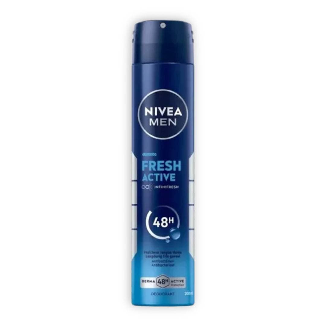 اسپری ضد تعریق مردانه فرش اکتیو نیواNIVEA مدل Fresh Active حجم 200 میل