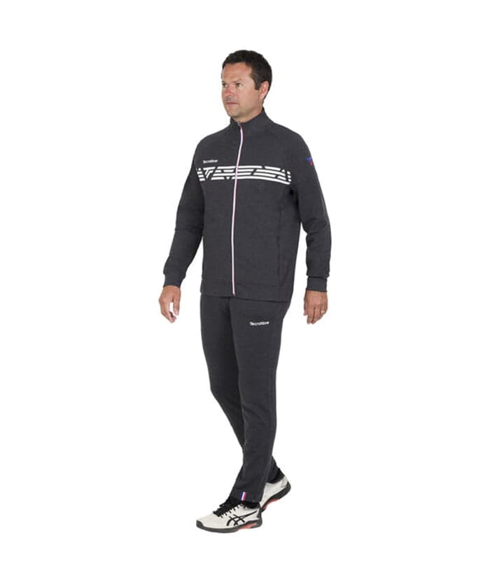 سویشرت تکنیفایبر Knit Jacket Black Heather — تصویر ۳