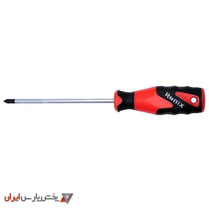پیچ گوشتی تکی 150×5 چهارسو – دسته TPR رونیکس مدل RH-2857