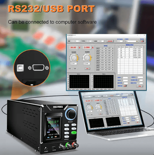 منبع تغذیه متغیر 400V 1A نایس پاور NICE-POWER SPPS-D4001 — تصویر ۳