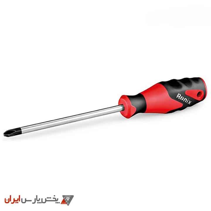 پیچ گوشتی تکی ضربه خور 100×6 دوسو – دسته TPR رونیکس مدل RH-2966