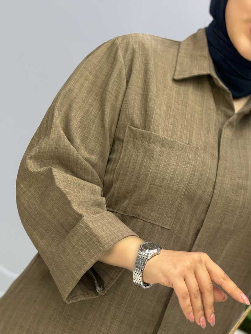 شومیز مانتویی شانتون هانیکا کد 329942 — تصویر ۸