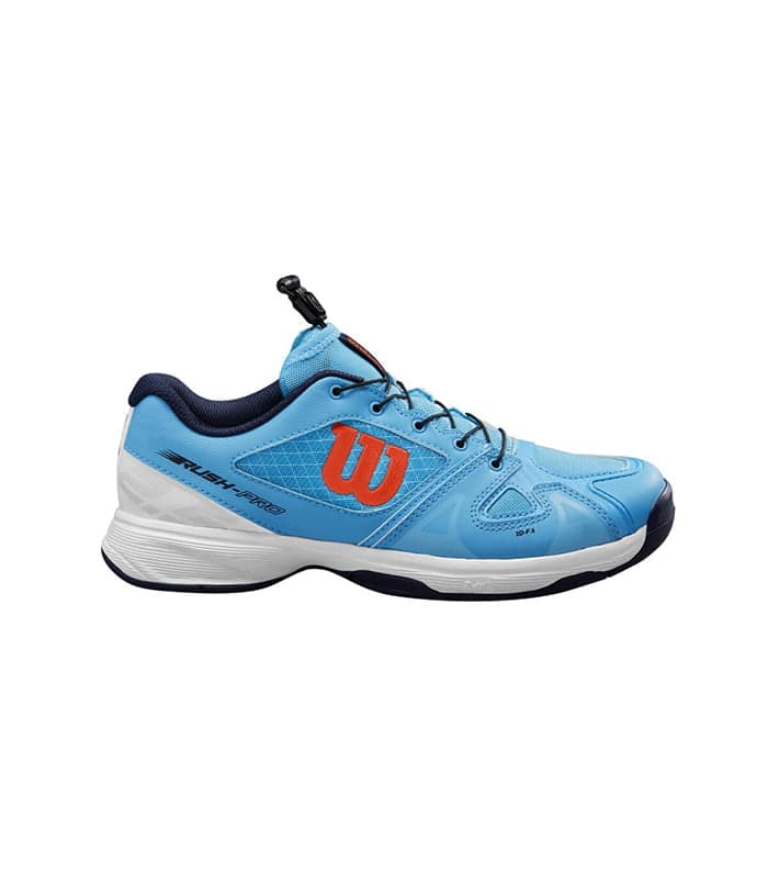 کفش تنیس بچه‌گانه ویلسون Junior’s Rush Pro QL Blue/White/Tangerine — تصویر ۲
