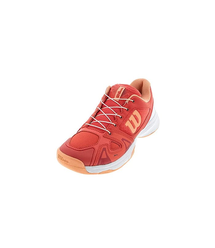 کفش تنیس بچه‌گانه ویلسون Junior’s Rush Pro QL Cayenne/White/Papaya