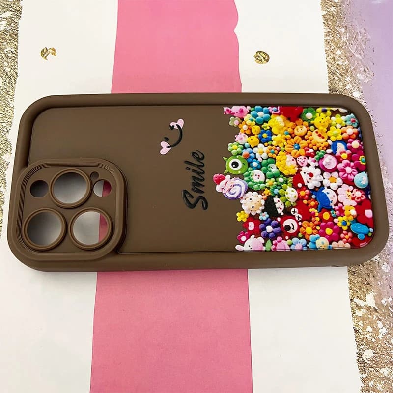 قاب گوشی iPhone 15 Pro Max آیفون سولید طرح Smile کد 991