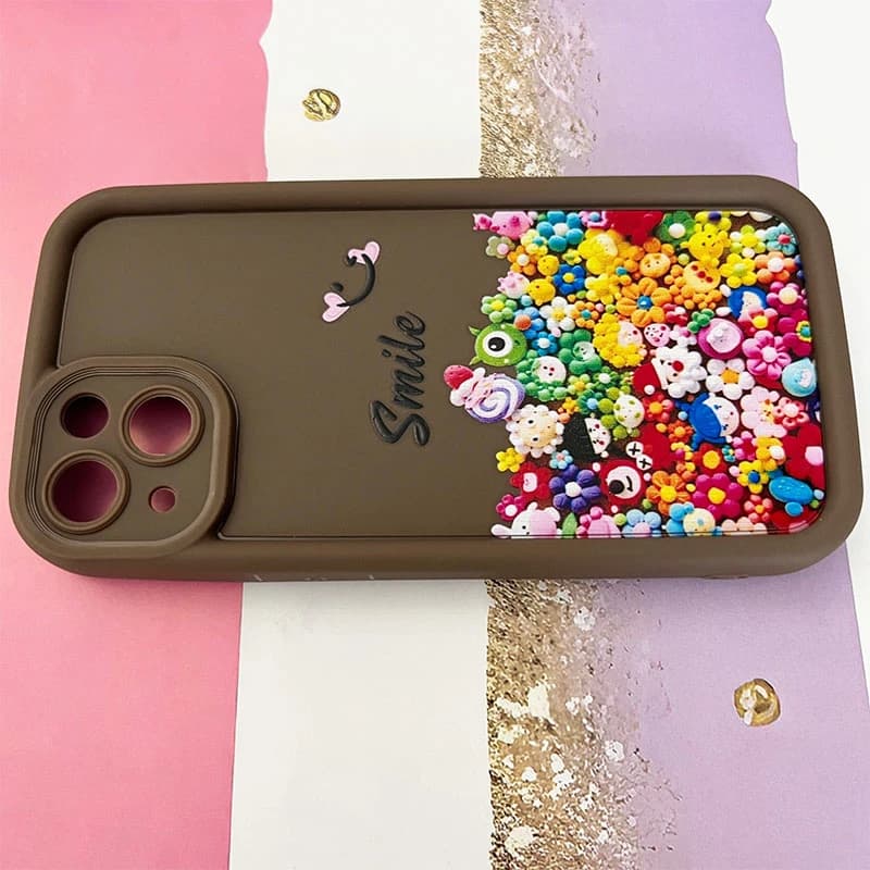 قاب گوشی iPhone 13 آیفون سولید طرح Smile کد 991