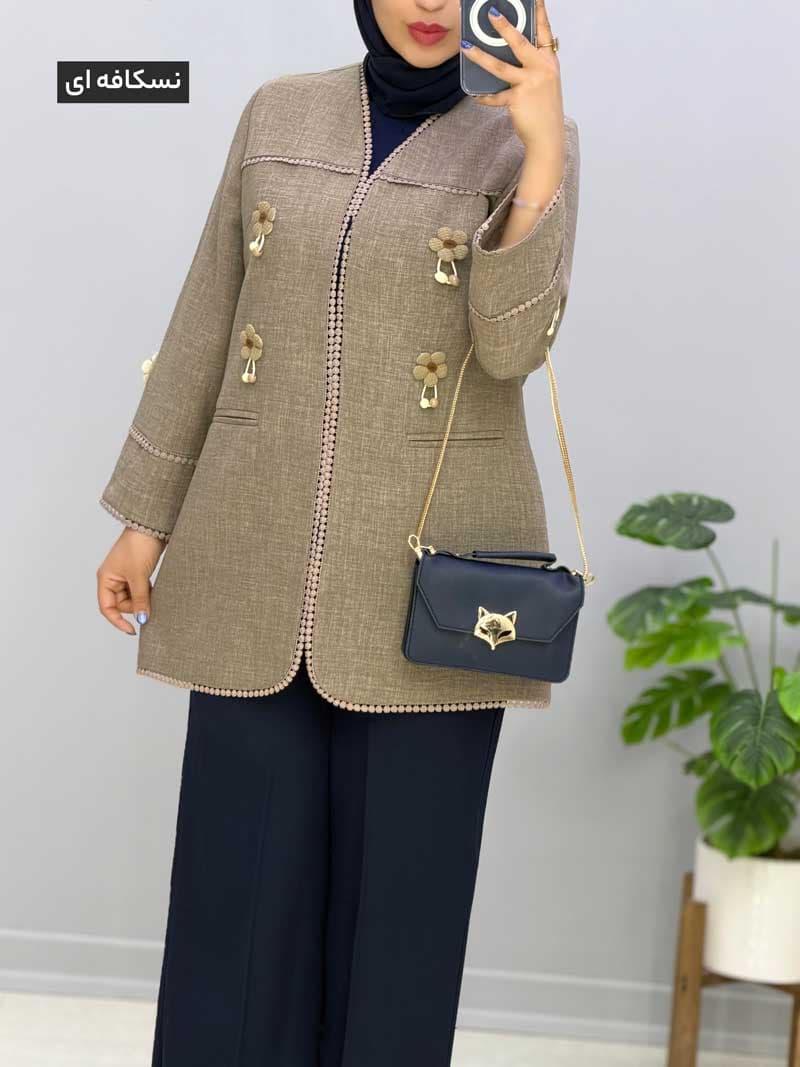مانتو کتی مزونی نایکا کد 227790 — تصویر ۴