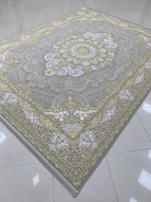 طرح کریستال ترمه ای فرش 1200 شانه تراکم 3600 برجسته