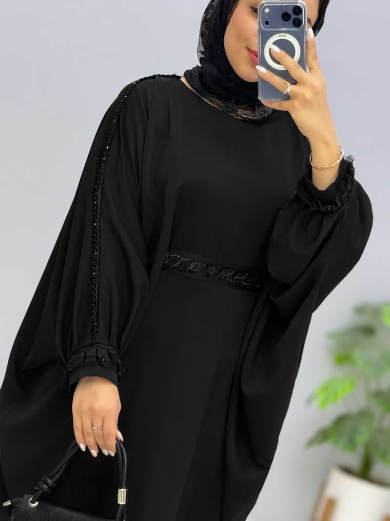 مانتو عبایی الیزه لیانور کد 227789 — تصویر ۲