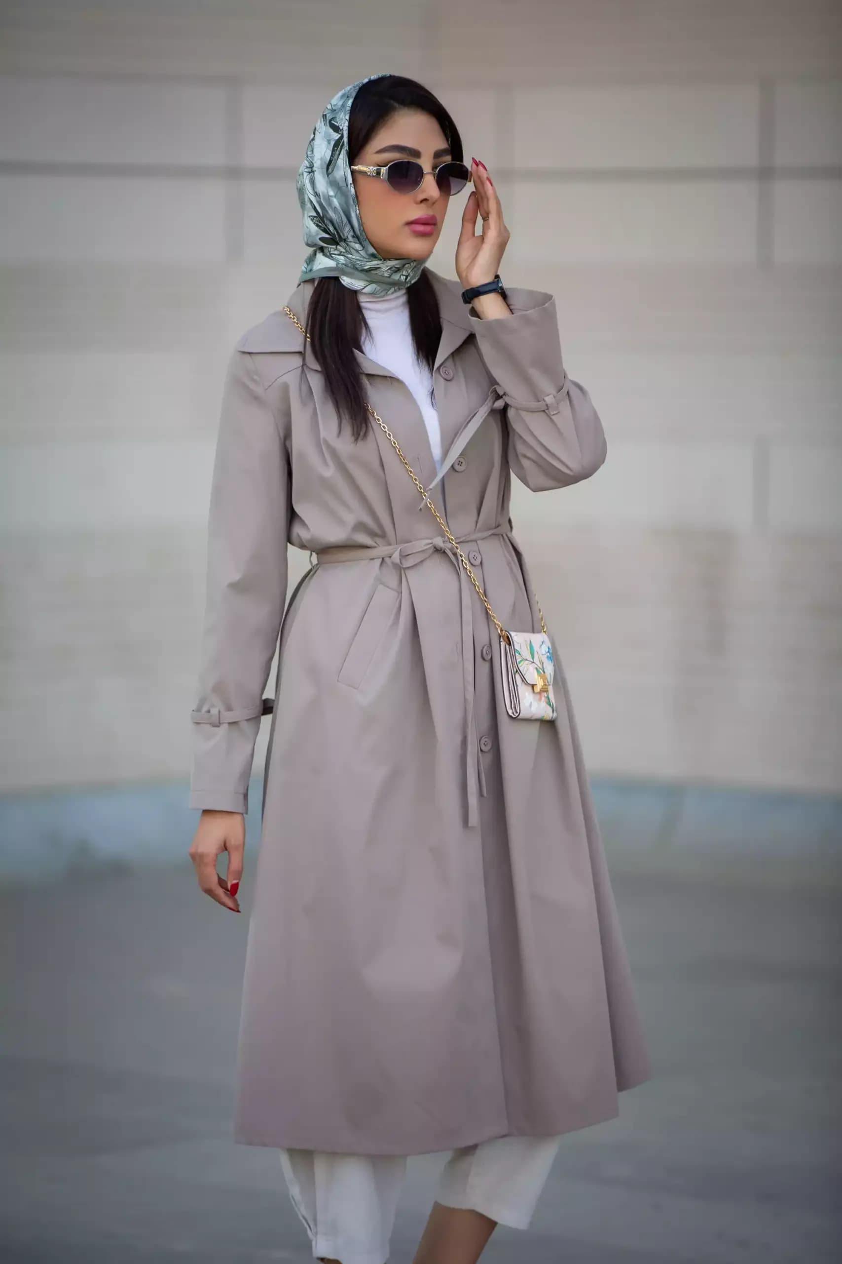 بارانی پارکا بلند سینه پیلی (استایل دانشجویی) — تصویر ۷