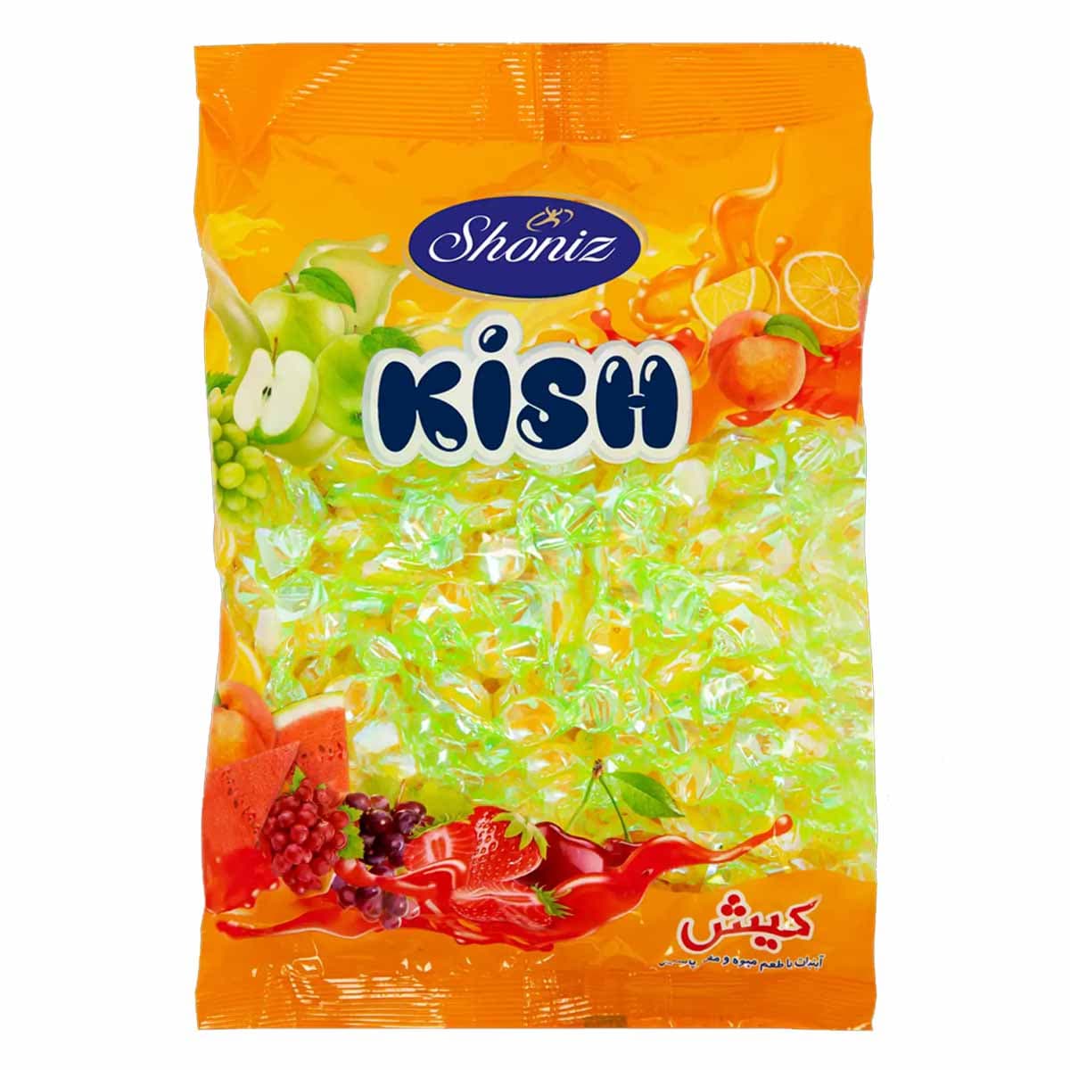 آبنبات با طعم میوه و مغز پودری رنگی شونیز 500 گرم ( رنگ مختلف ) — تصویر ۳