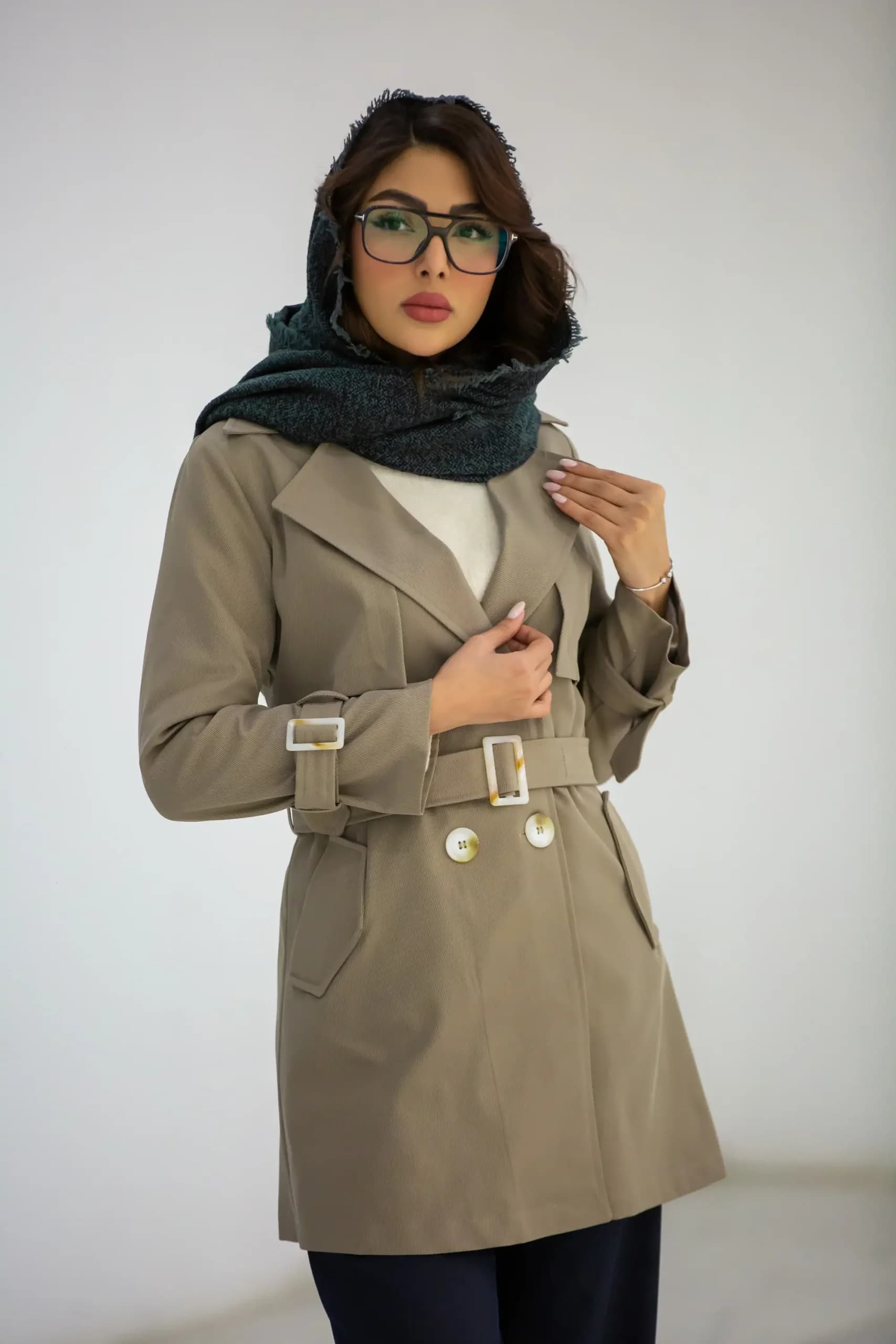 مانتو پارکا کجراه ژیله دار میدی — تصویر ۵