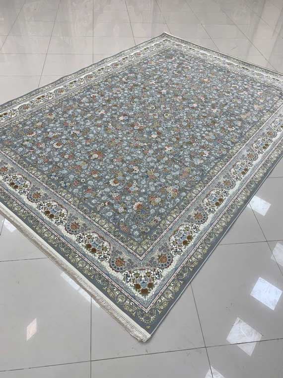 طرح بهار طوسی فرش 1500 شانه تراکم 4500 برجسته