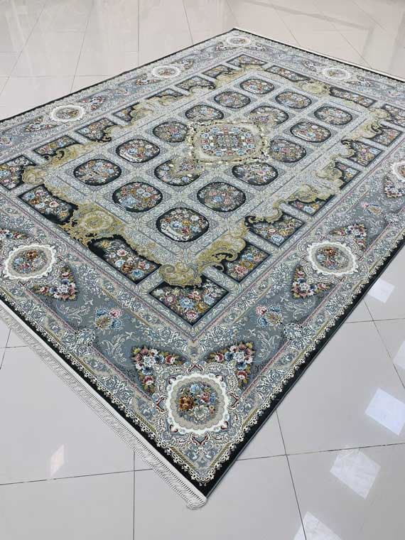 طرح همایون ذغالی فرش 1500 شانه تراکم 4500 برجسته