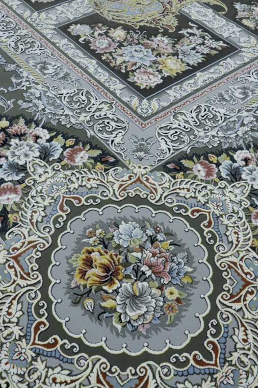 طرح همایون آبی فرش 1500 شانه تراکم 4500 برجسته — تصویر ۳