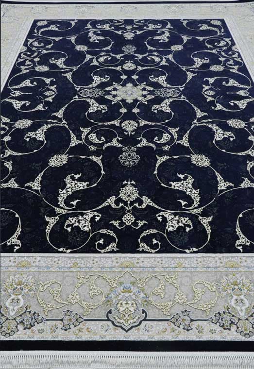 طرح اسلیمی سرمه ای فرش 1200 شانه تراکم 3600 برجسته — تصویر ۳