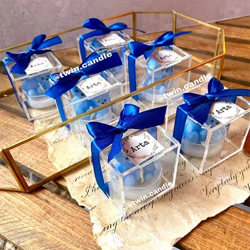 گیفت شمع تدی آبی — تصویر ۲