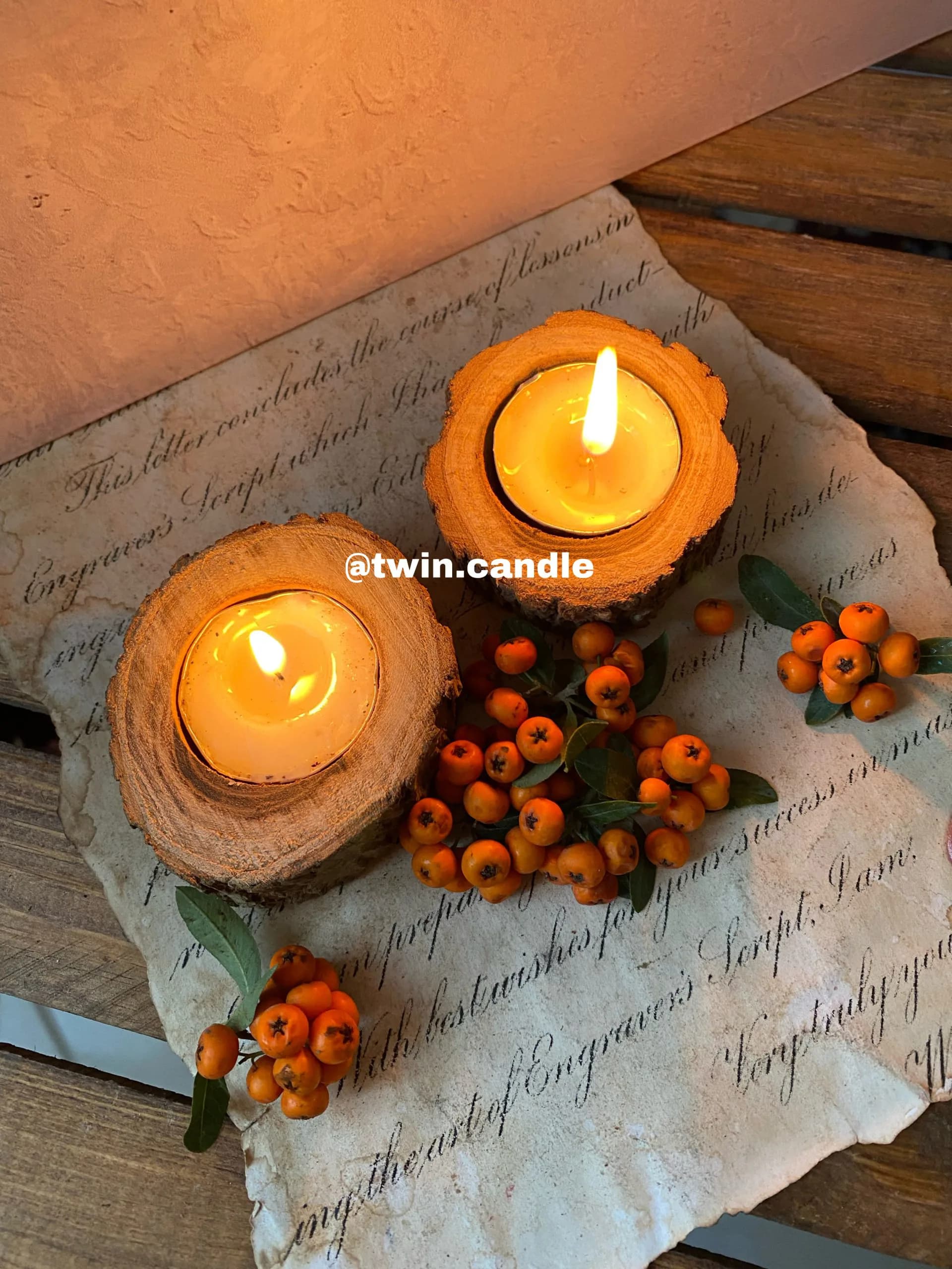 جاوارمری چوبی با شمع وارمر — تصویر ۳