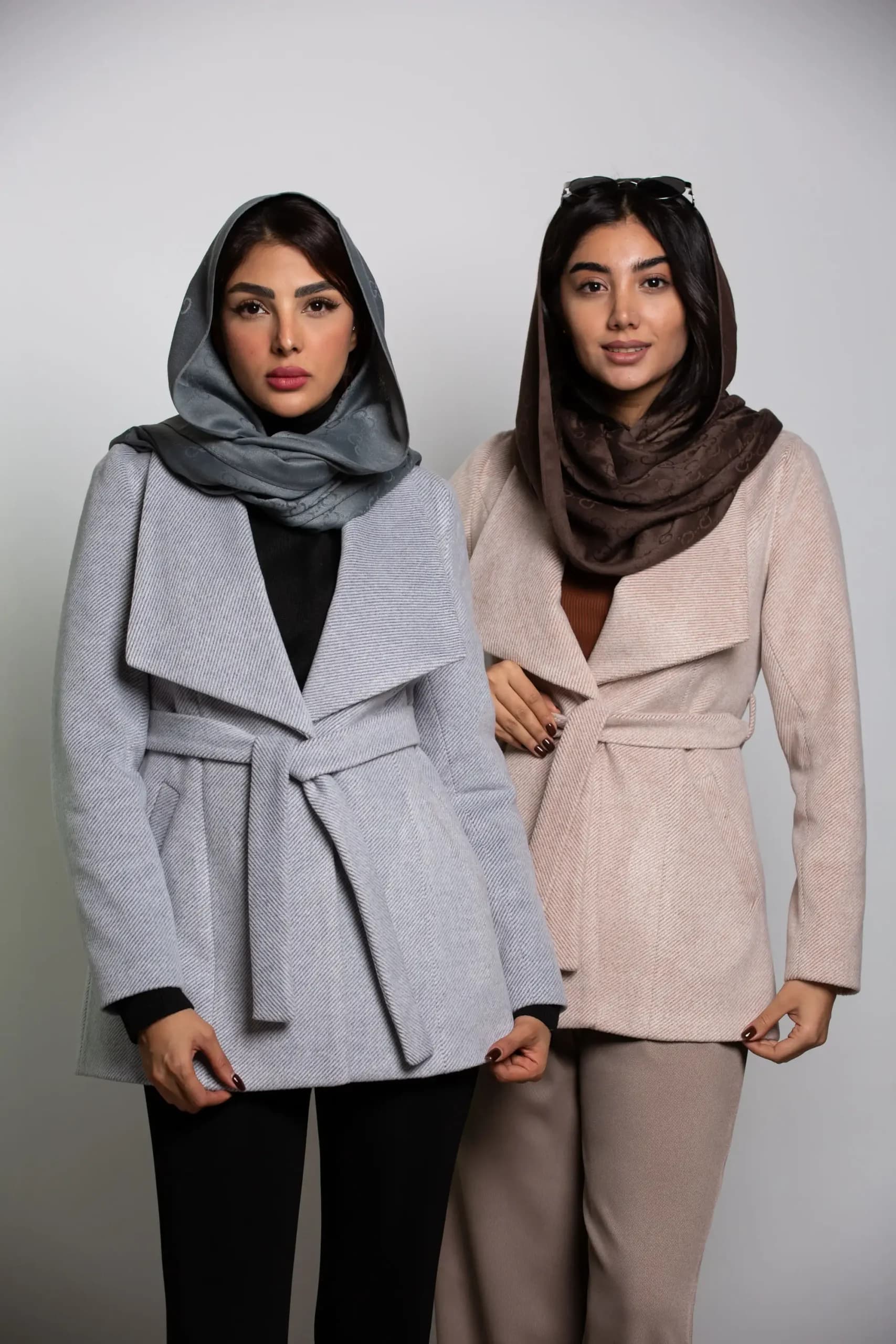 پالتو زنانه یقه آمریکایی کجراه