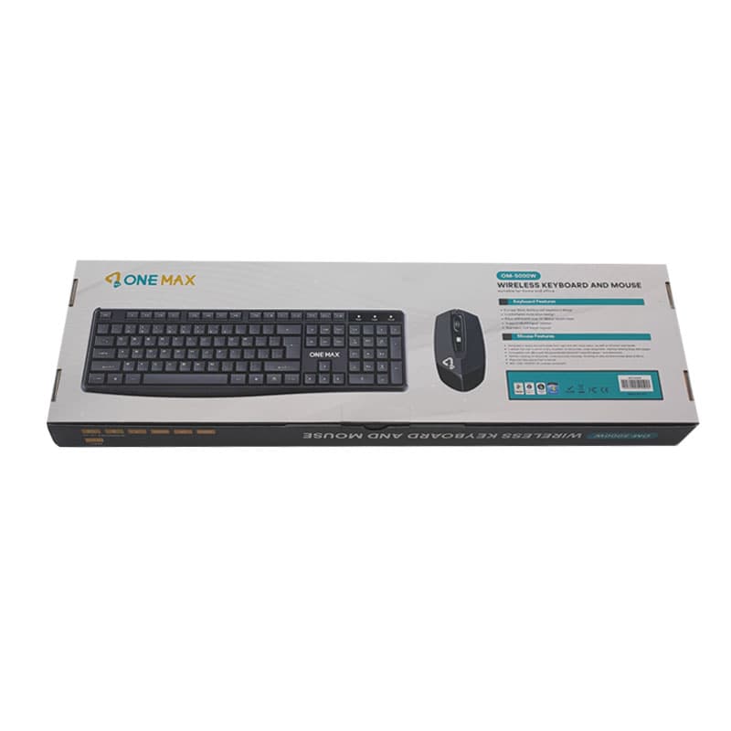 کیبورد و موس بدون سیم وان مکس OM-5000W — تصویر ۳
