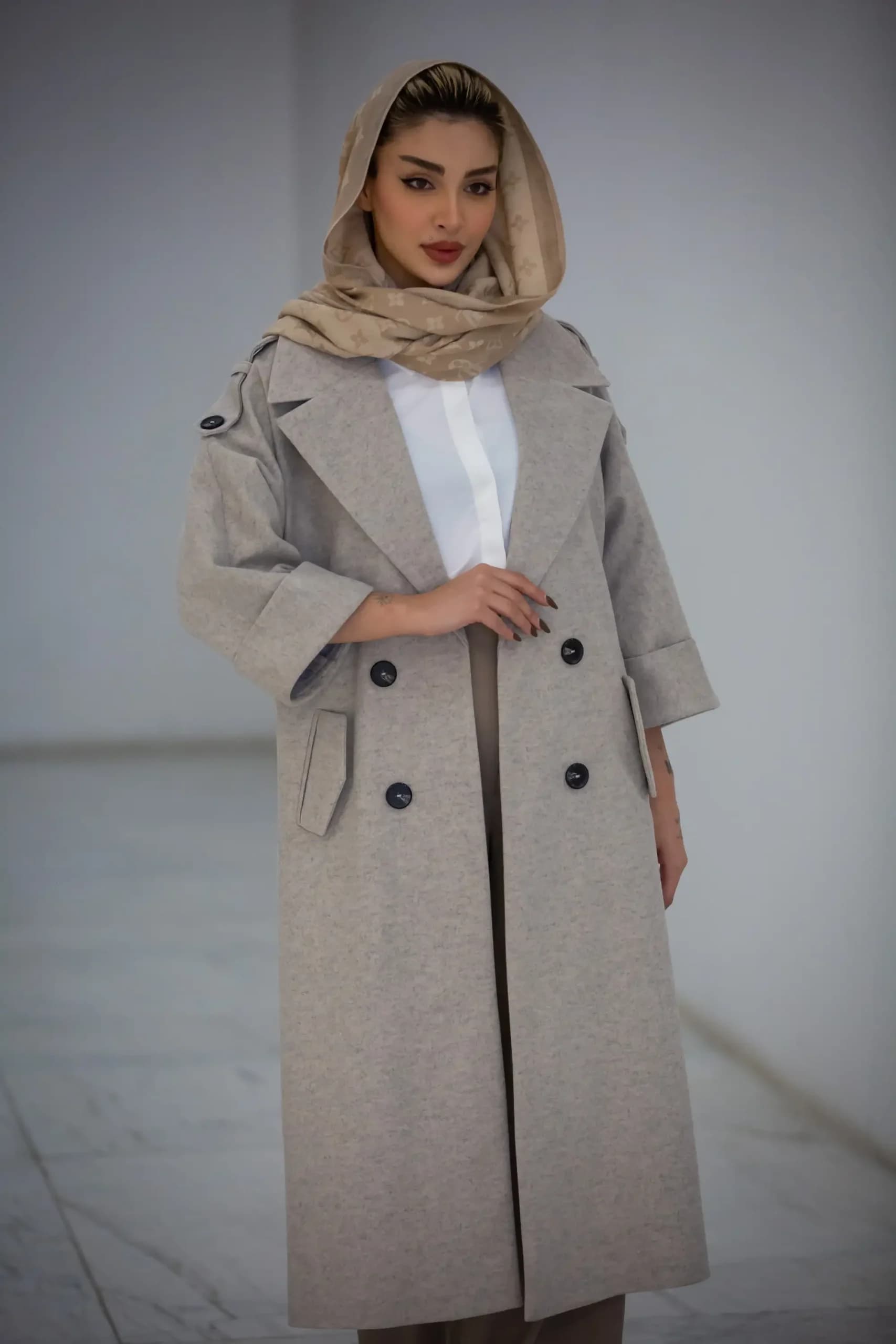پالتو زنانه کیمونو دنیز — تصویر ۴