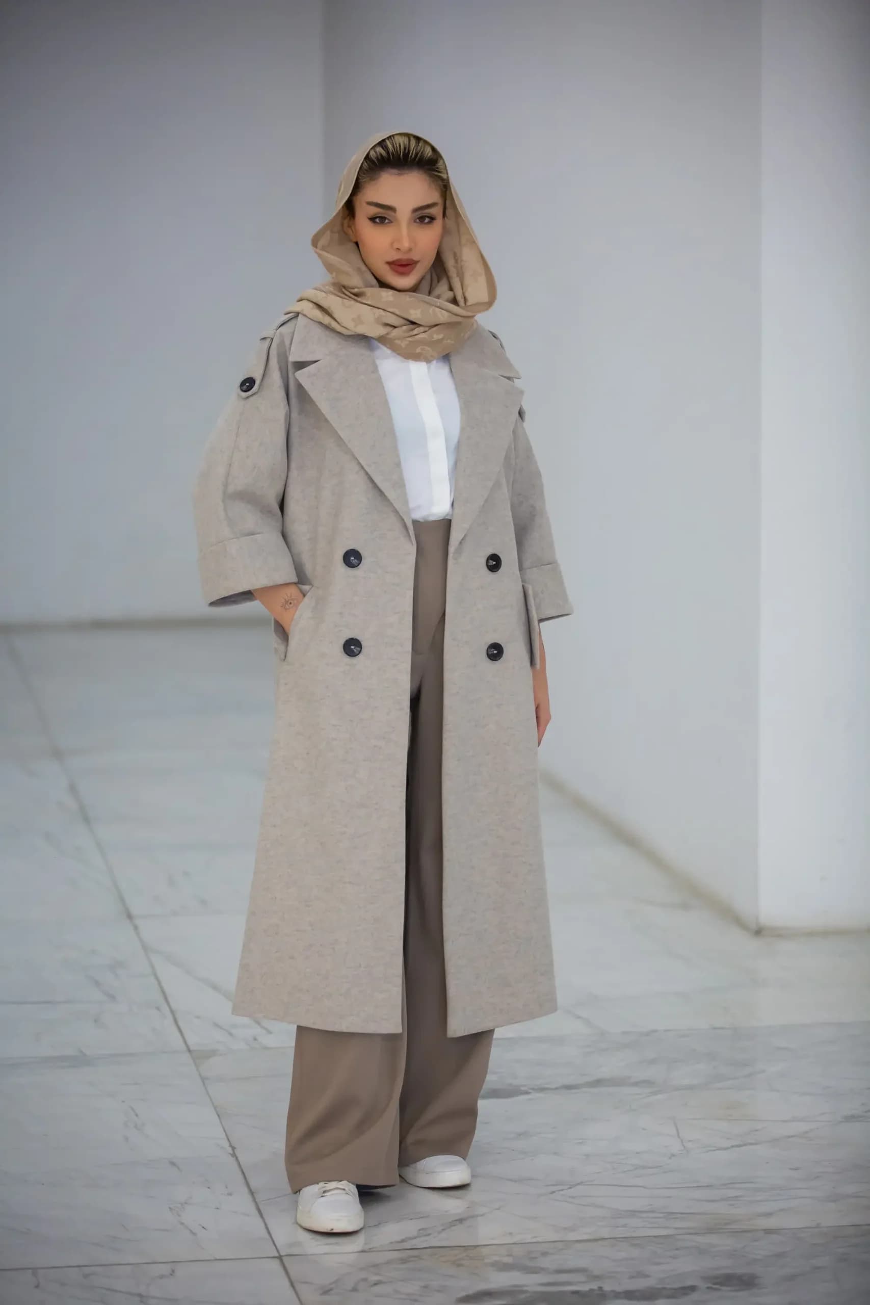 پالتو زنانه کیمونو دنیز — تصویر ۵