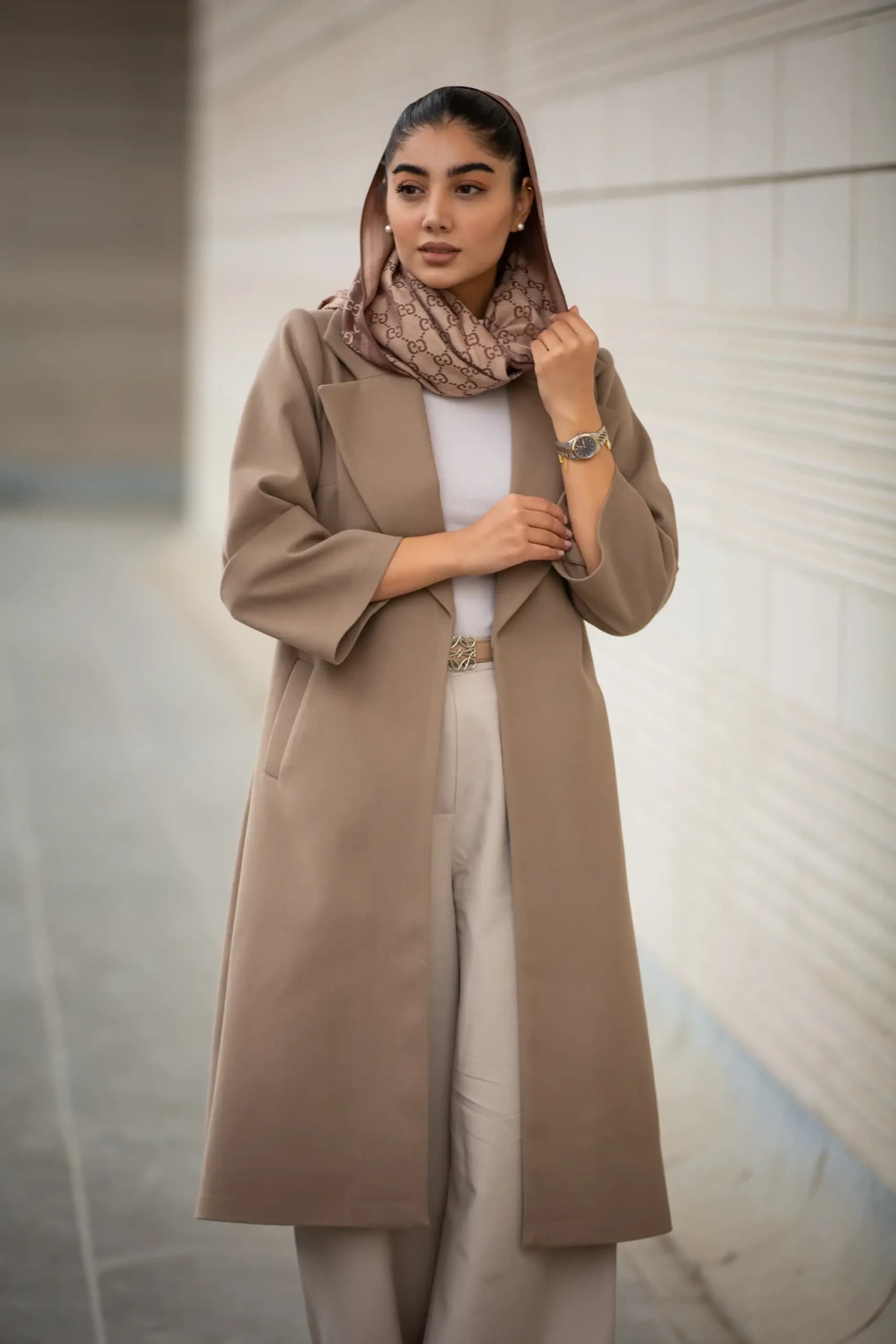 پالتو فوتر بلند آستین پاکتی New — تصویر ۴