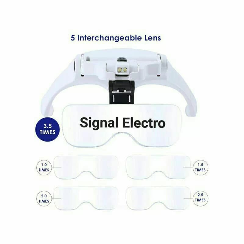 ذره بین عینکی هدلایتی مدل 9892B1 — تصویر ۳