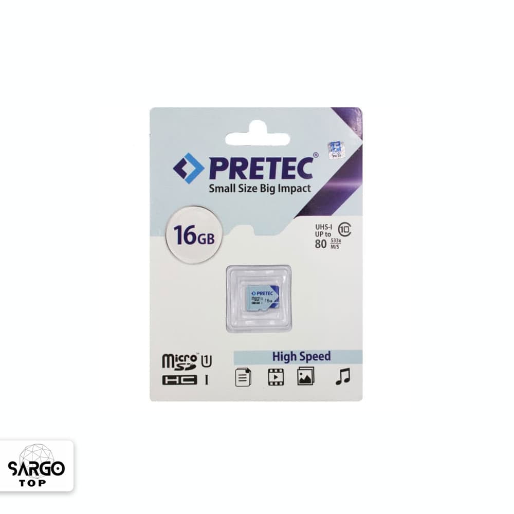 کارت حافظه میکرو پرتک (Pretec) 16 گیگ — تصویر ۲