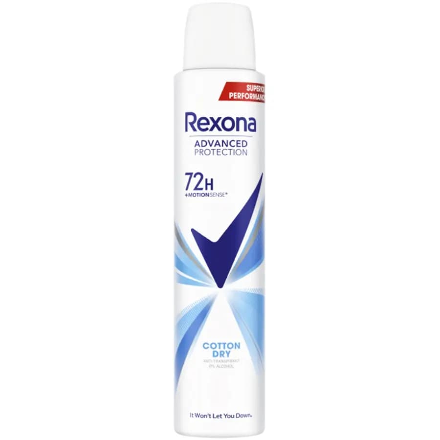 اسپری ضد تعریق زنانه 72 ساعته Cotton dry رکسونا 200ml