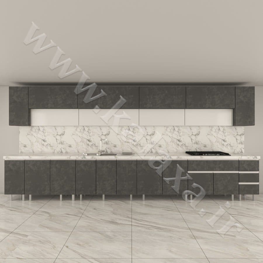 کابینت پله ای آماده نئوپان 5 متری دستگیره مخفی