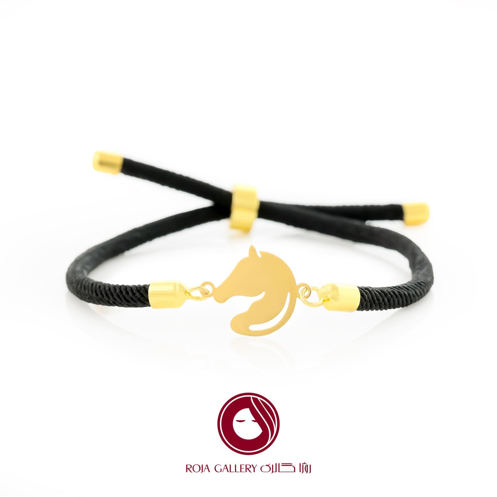 دستبند بند و طلا طرح اسب – کد CB – 80561