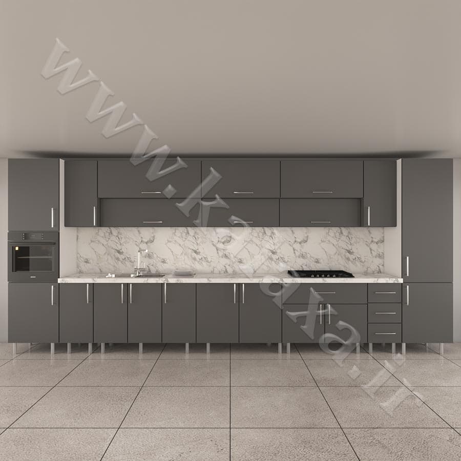 کابینت پله ای آماده نئوپان 5/2 متری دستگیره ای+کابینت ایستاده و فر — تصویر ۶