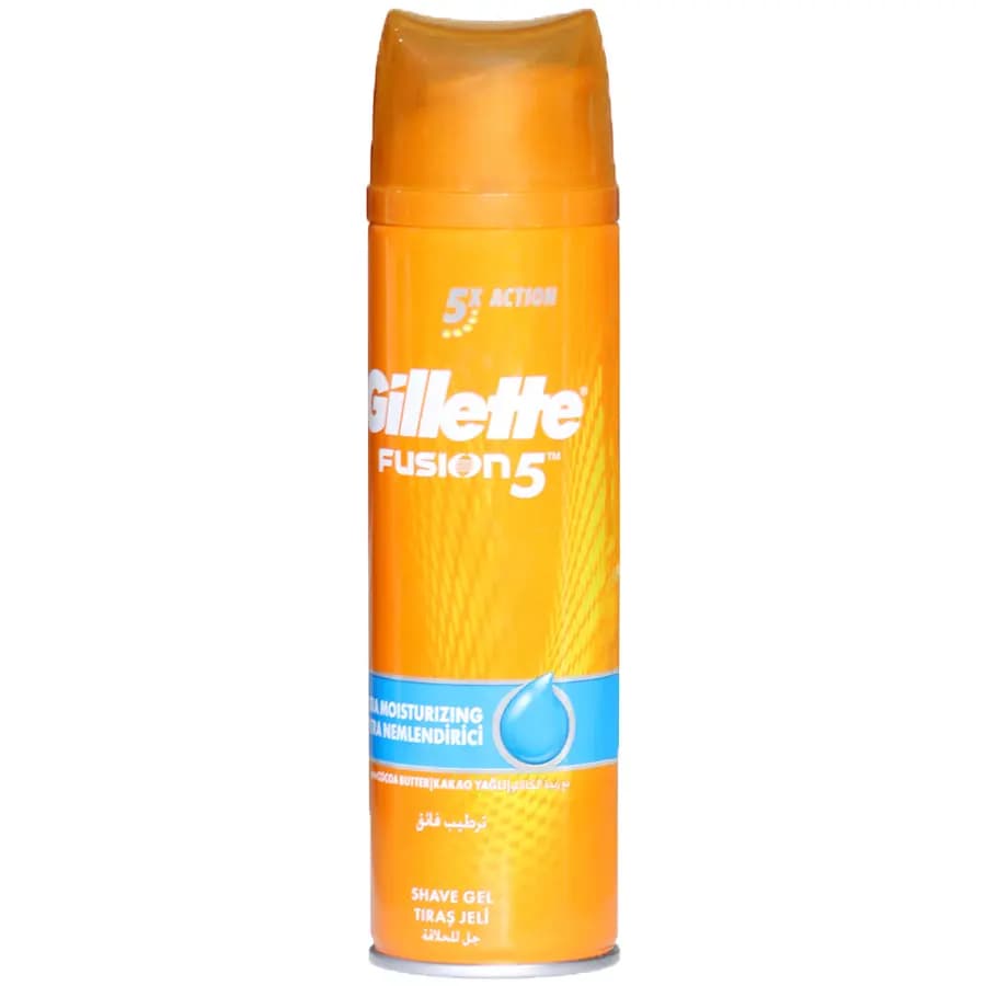 ژل اصلاح مرطوب کننده پوست Fusion5 ژیلت 200ml
