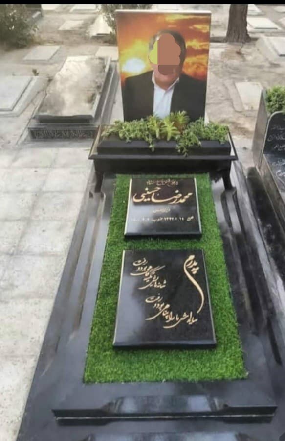 سنگ قبر گرانيت بلک سوپر باغچه ای کد0168