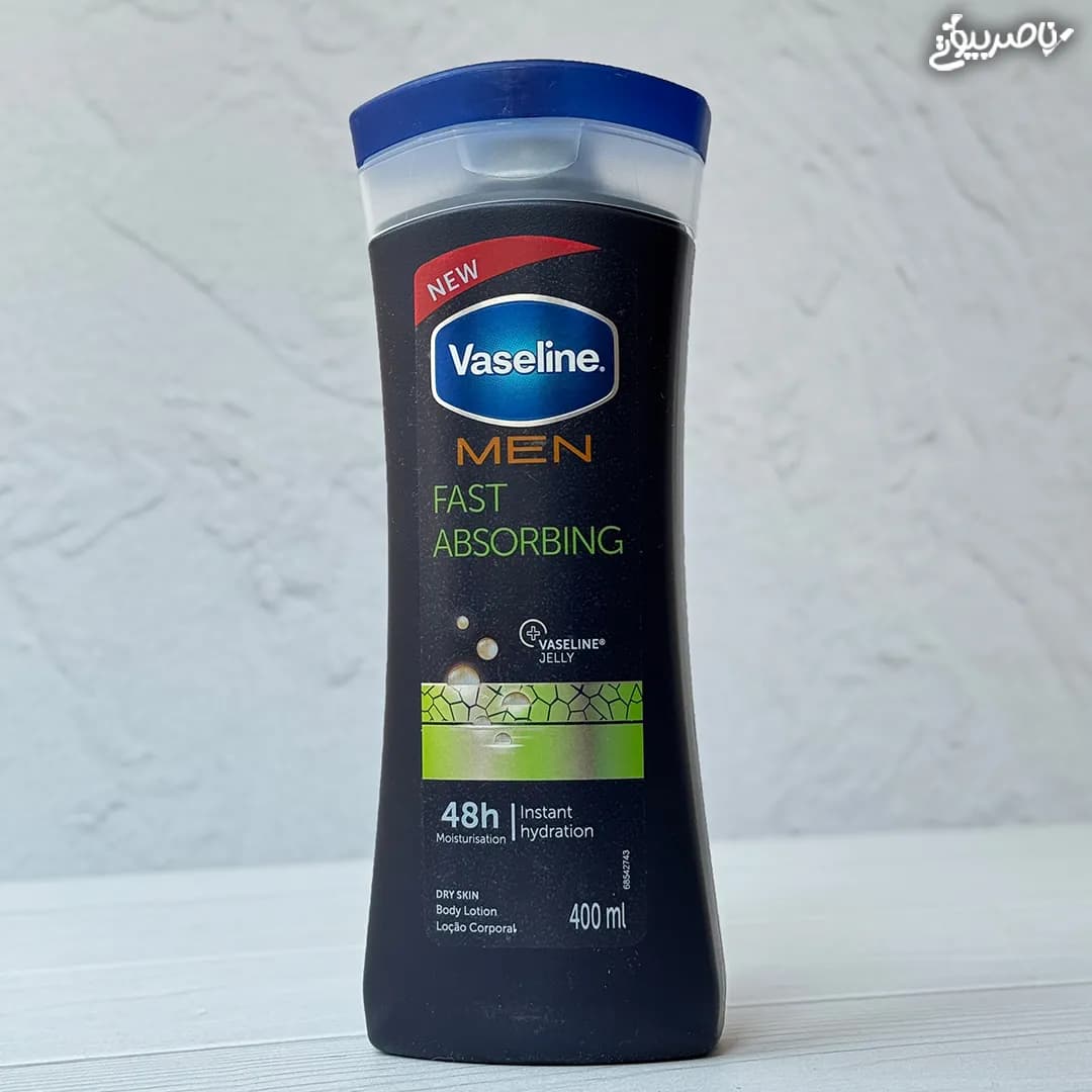 لوسیون بدن مردانه وازلین مدل Fast Absorbing